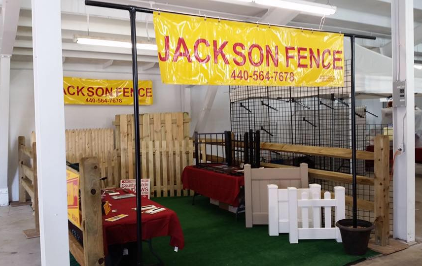 jackson fence display at geauga fair